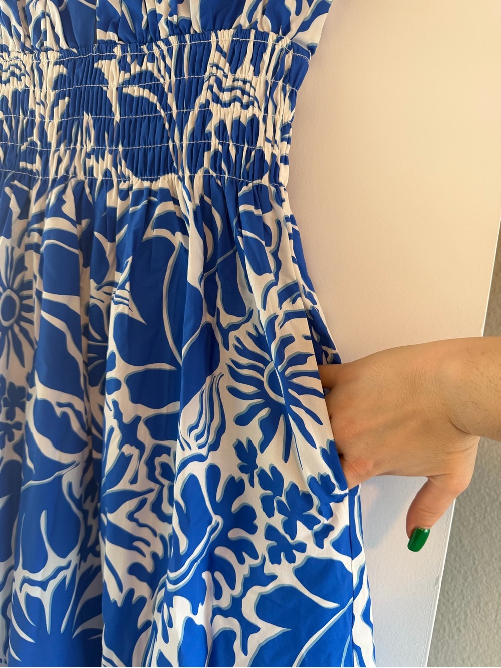 Rails Roxanne Blue and White Floral Midi Dress - Picture 6 of 15